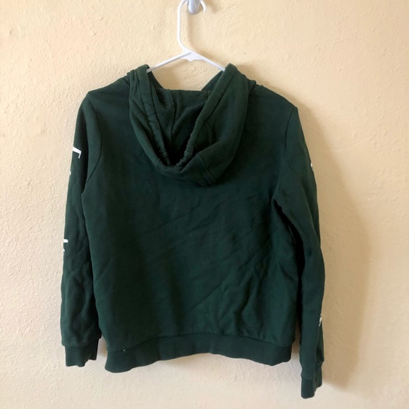 DARK GREEN GRAPHIC HOODIE - Picture 3 of 5